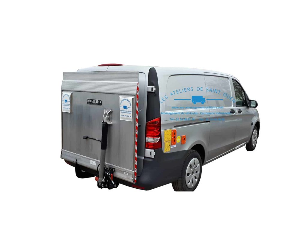 fourniture et pose dans votre utilitaire pour mercedes vito hayon élévateur