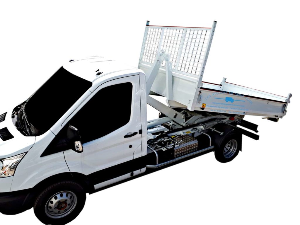 aménagement pour ford transit 2t bras polybenne avec benne JPM