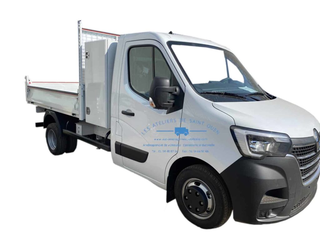 Fourniture et pose d'une benne JPM avec coffre contre cloison pour renault master