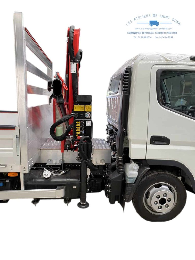 fourniture et pose benne en aluminium et potence de chargement