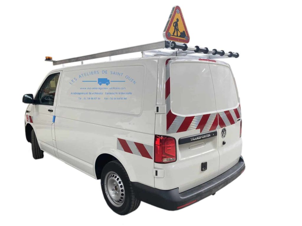 volkswagen t5 avec kit de bande réfléchissante serrure de sécurité mul-t-lock avec galerie