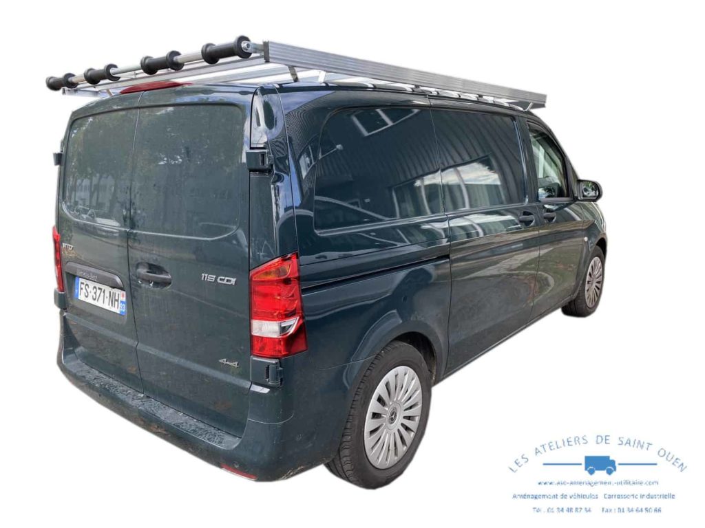 mercedes vito avec galerie extra plate avec rouleau