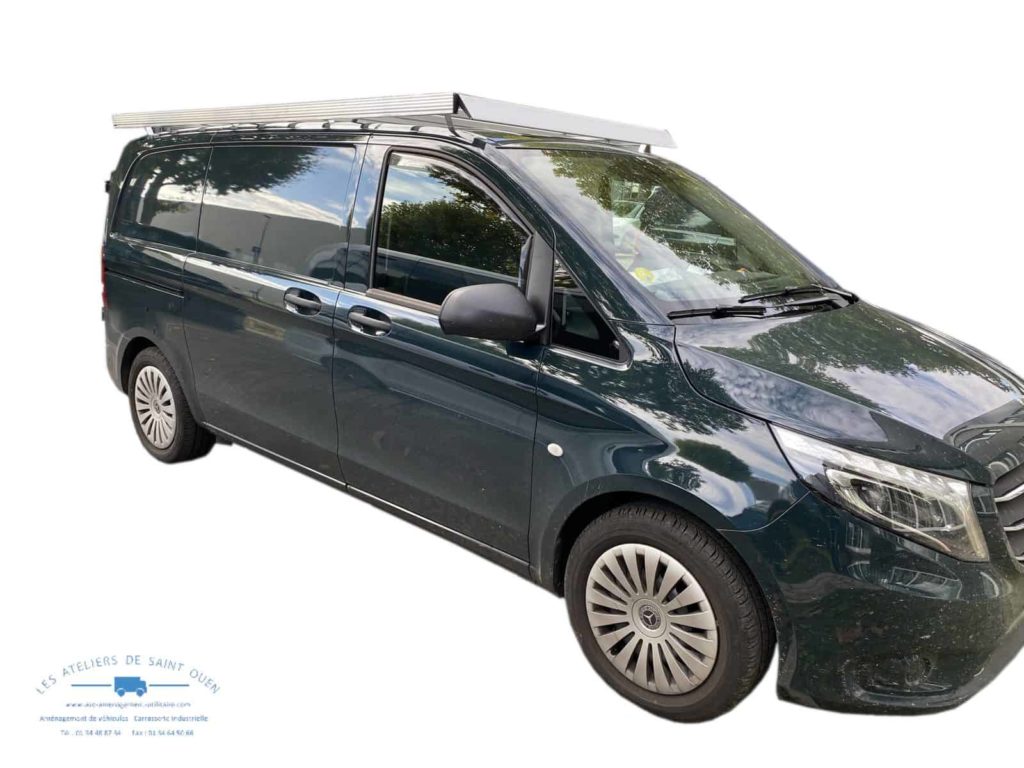 mercedes vito avec galerie extra plate avec rouleau