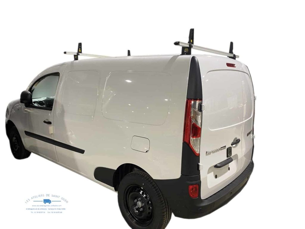 renault kanggo avec barre de toit et serrure de sécurité mul-t-lock