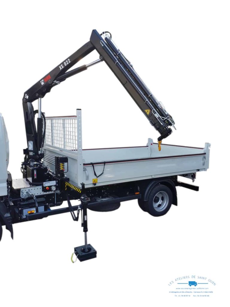 benne jpm avec potence de chargement