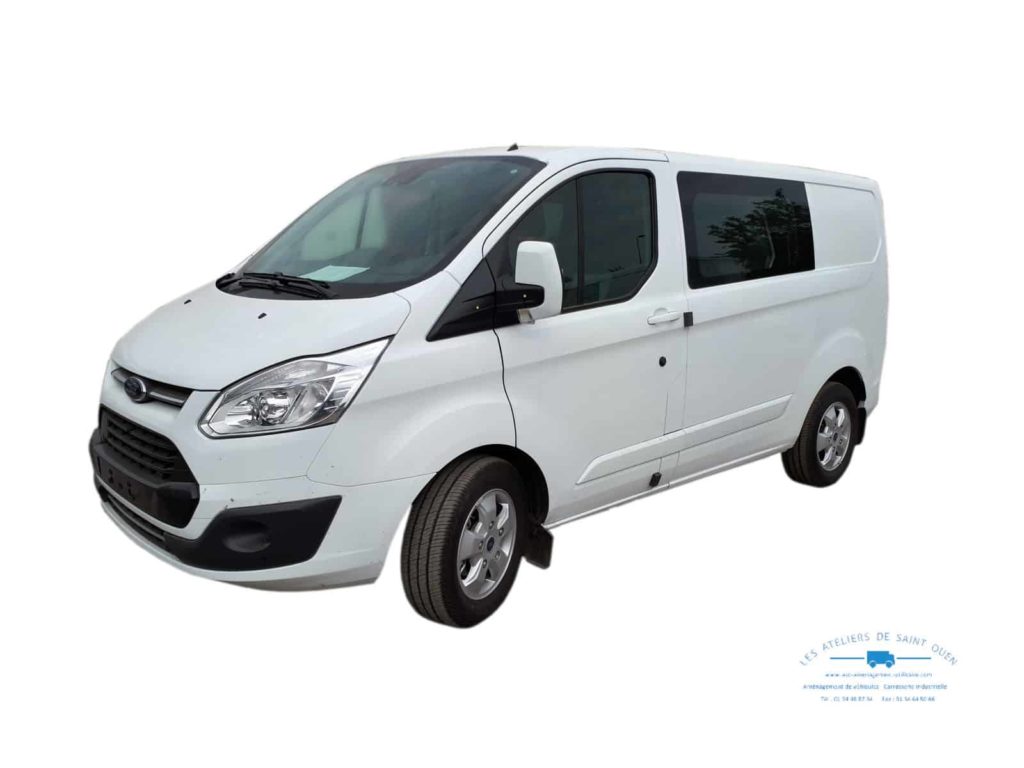 ford transit custom avec cabine approfondie