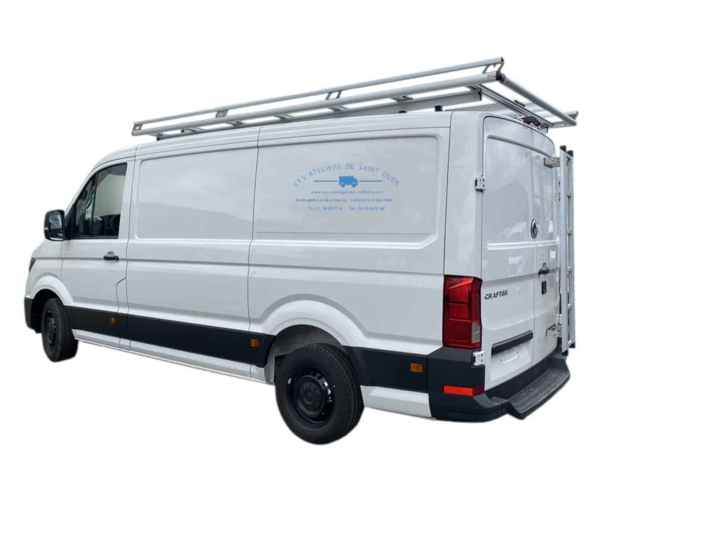 volkswagen crafter avec serrure de sécurité mul t lock et galerie et echelle