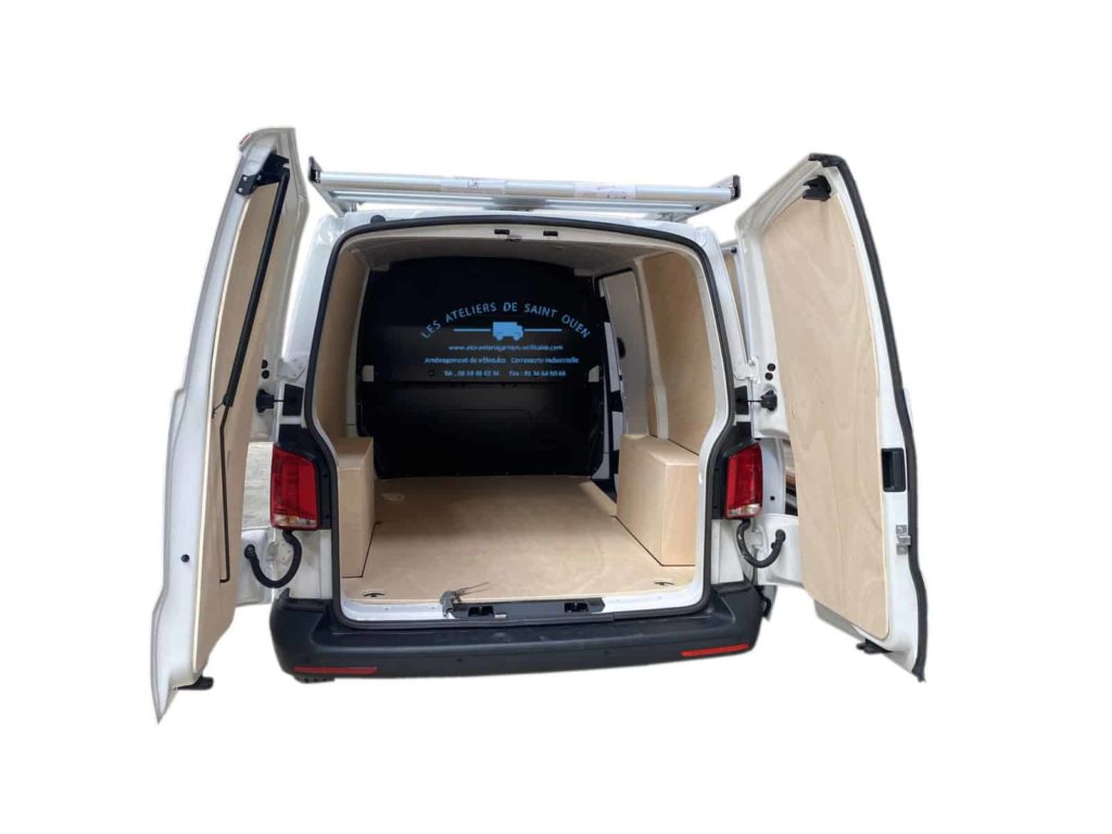 Volkswagen t5 t6 avec habillage boit et galerie de toit + serrure de sécurité mul t lock