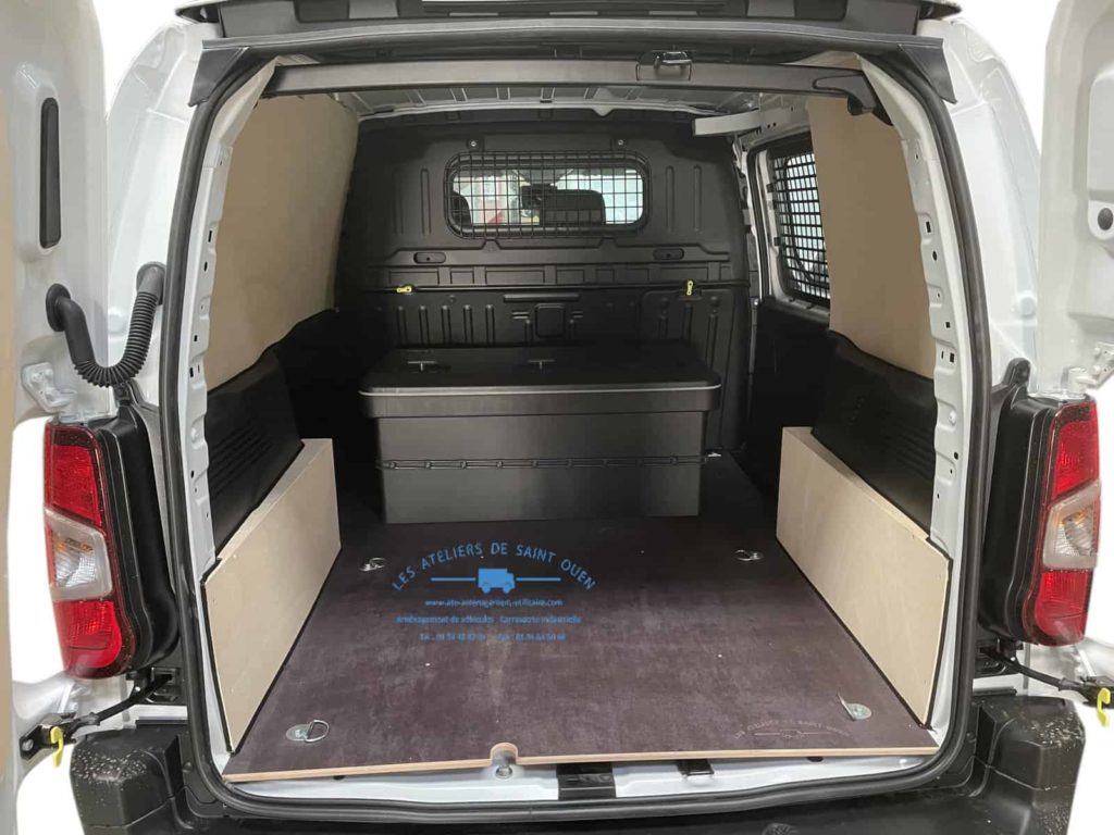 aménagement bois peugeot partner