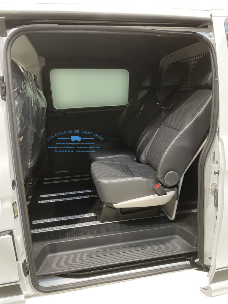 cabine approfondi3 sièges rail aéro cloison de séparation démontage rapide pour mercedes vito