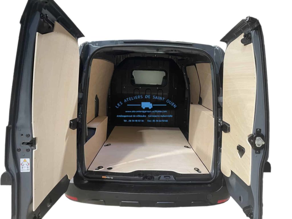 aménagement bois renault express van