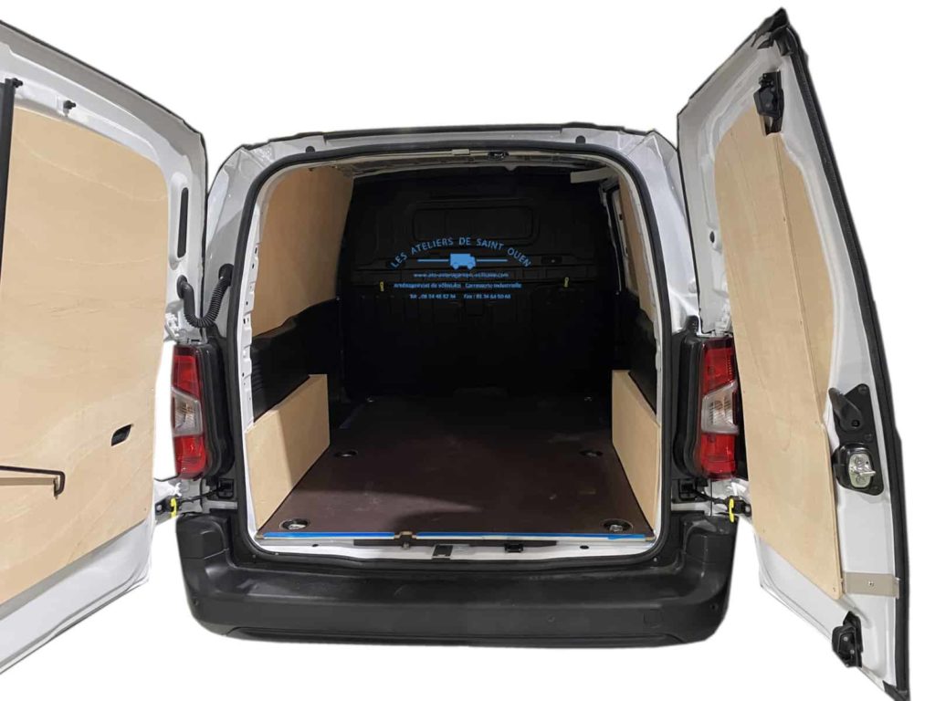 Habillage bois avec serrure mul t lock pour peugeot partner citroen berlingo