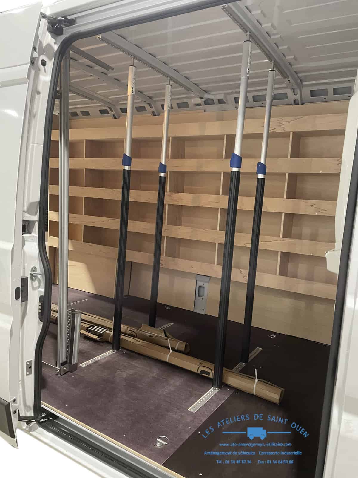 Solution d'arrimage véhicule utilitaire, transport de marchandise