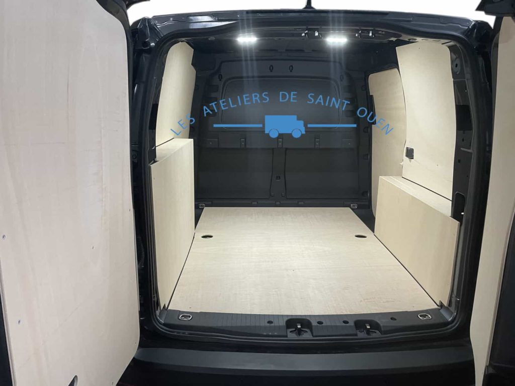 habillage bois contreplaqué volkswagen caddy