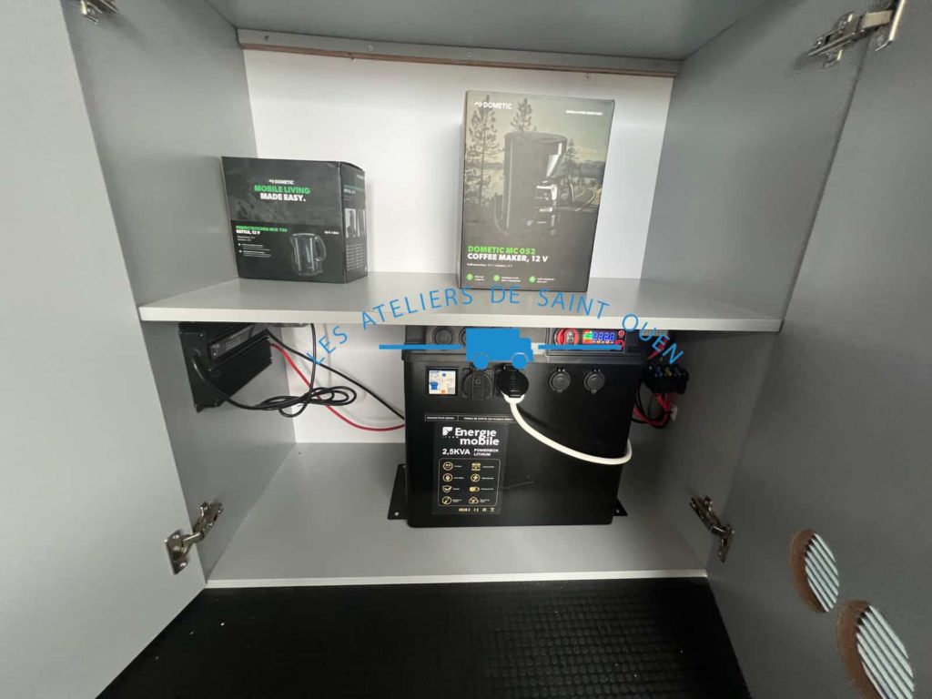 rangement avec batterie powerbox