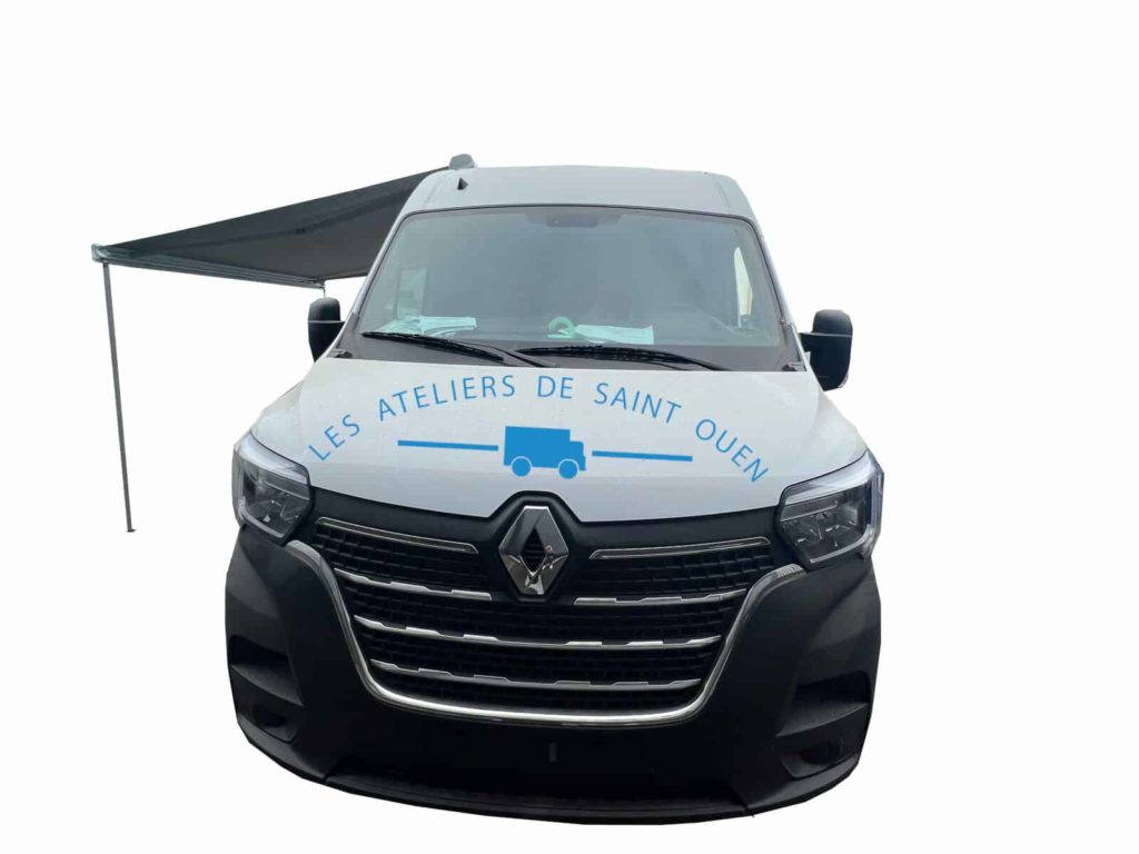 renault master véhicule cabinet gynécologique mobile avec auvent