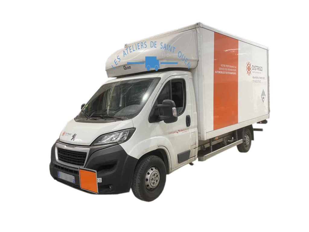 aménagement peugot boxer avec plaque adr