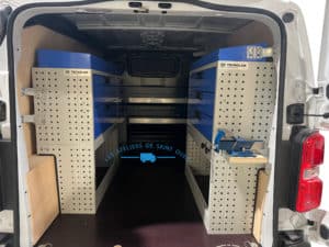 Peugeot expert standard atelier mobile étagère métal habillage bois anti dérapant étau 