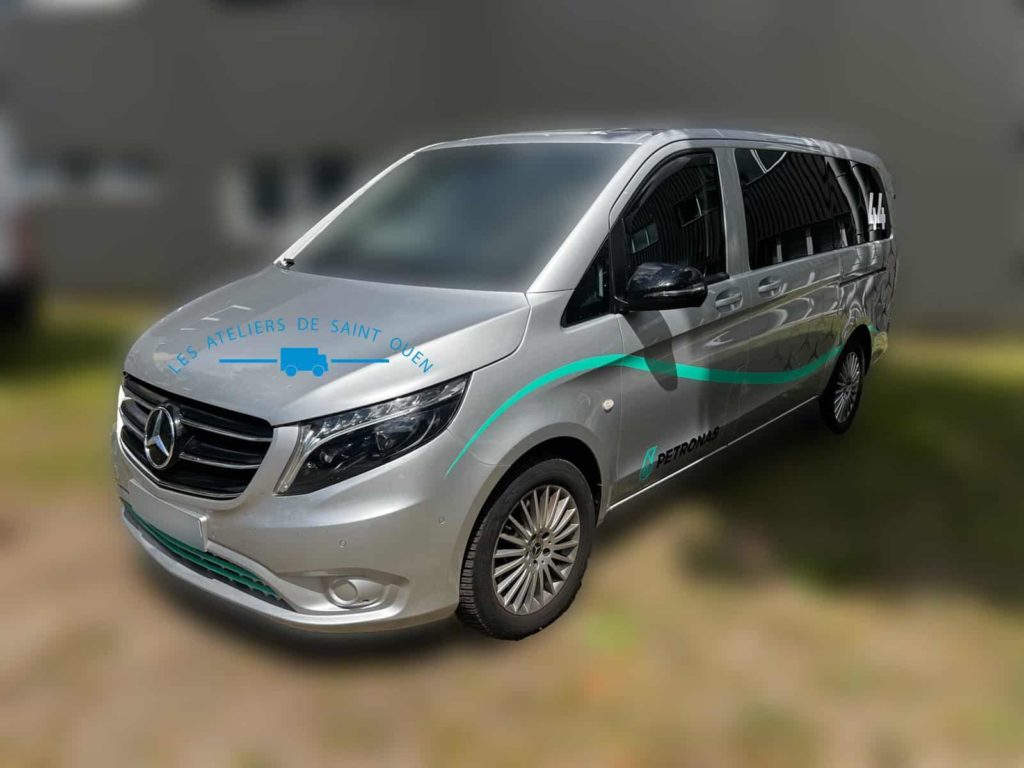 mercedes vito flocage petronas amg 44 hamilton f1 avant droit