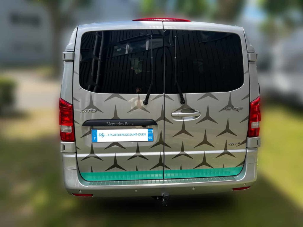 mercedes vito flocage petronas amg 44 hamilton f1 arrière