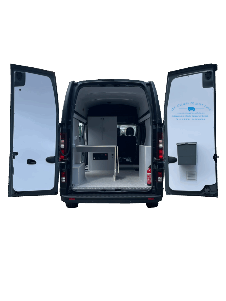 Aménagement spécifique en cp filmé gris