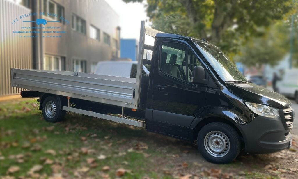 Sprinter équipé d'une plateau