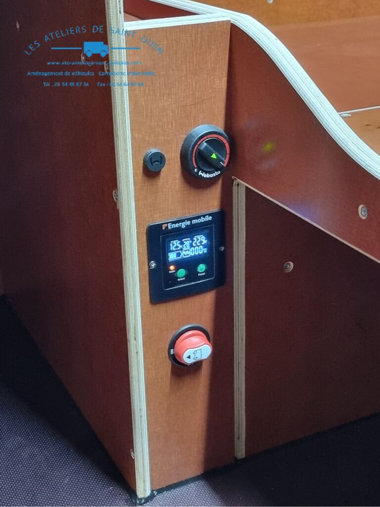 Energie embarqué chauffage Webasto installé dans une voiture pilote